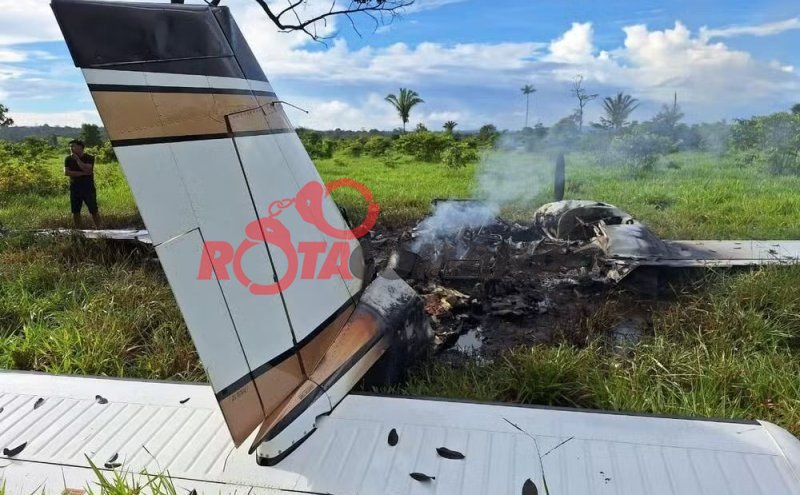 Avião vindo da Bolívia faz pouso forçado em Rondolândia após interceptação da FAB